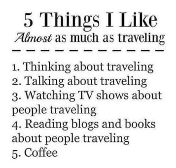 5 dingen die ik bijna net zo graag doe als reizen …