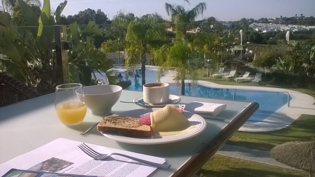 breakfast in the sun